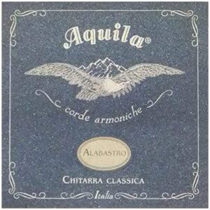 Aquila Alabastro Classical Guitar String are a new Nylgut to emulate the tone of Gut strings without the Gut string short comings. Made in Italy.