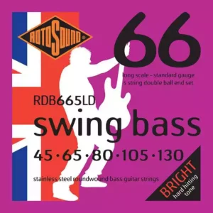 Double ball end version of our popular electric Swing Bass 66 strings. Designed for use on Steinberger™, Status®, and other headless basses. This is the stainless steel roundwound string that James How and John Entwistle perfected into what was to become the industry standard.