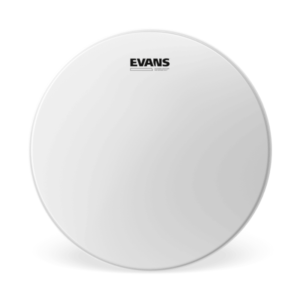Evans Power Center snare heads feature a 10mil film. Extra durability and focus are provided by a centrally located 5mil patch on the bottom of the head.