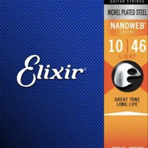 Elixir Electric Nanoweb strings don’t just sound great; their micro-thin (5-micron) coating keeps them sounding great for a whole lot longer than average strings.