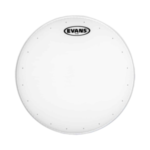 Evans “Super Tough” snare heads feature two plies of 7.5mil film. The ST ensures durability and a full-bandwidth rimshot sound. It delivers all the volume and ring needed, yet responds to even the flick of a fingernail.. Precision-drilled dry vents around the perimeter of head reduce overtones and control sustain.