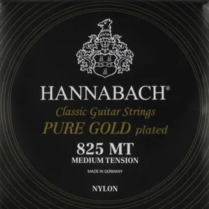The 24 karat gold plating of the bass strings ensures superior corrosion protection and leads to a long lifetime. The 825 offers a pure sound and a full-bearing tone. Made in Germany.