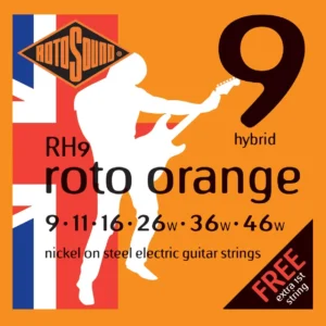 ROTOSOUND Roto-Orange, Electric Guitar Strings, Nickel on Steel 9-46