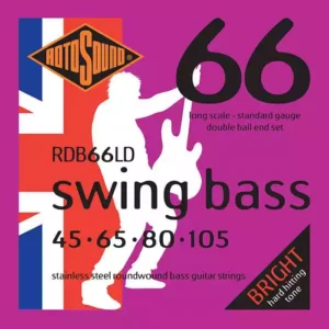Double ball end version of our popular Swing Bass 66 strings. Designed for use on Steinberger™, Status®, and other headless basses.