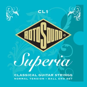 Ideal for classical and flamenco styles, our Superia guitar strings are manufactured to precise tolerances, offering students and professionals a clear, projecting tone. CL1 strings are fitted with a ball end for easy fitting.