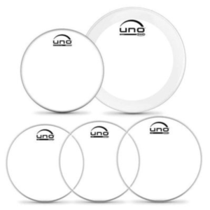 Uno Drumheads are an affordable alternative to premium USA drumheads. In an effort to satisfy customer demands while remaining competitive we are happy to announce several changes to our Uno by Evans program resulting in significantly reduced pricing. All drumheads are now packed in clear polybags marked with sticker labels. They feature the same film types used on USA drumheads.