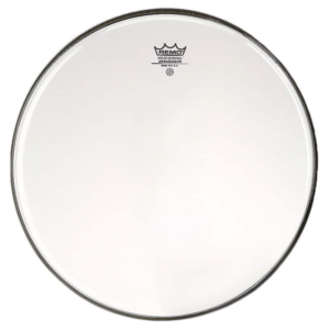 The Ambassador Clear drumhead features an open, bright and resonant sounds with ton of attack. Constructed with 1-ply 10-mil Clear film, Ambassador Clear drumheads are used as batter heads and are the industry standard.
