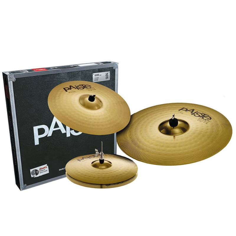 The Paiste 101 Brass cymbals are crafted using advanced modern manufacturing tools and rigorous programmed design parameters for precise mechanical shaping. These cymbals deliver powerful, musical sound at all volume settings and excel playing live for entire range of music styles. The replacement for the 302 series, you can expect the same well-known sound and performance with a boost in engineering and quality.